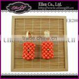 African Coral Jewelry Earrings ER-200 thumbnail-1