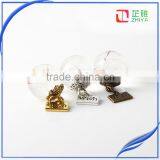 20mm Handmade Clear Transparent Resin Ball With Dandelion Seed,antique Gold Wish Pendant Jewelry thumbnail-4