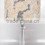 Flower Shape Table Lamp With Fabric