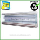 8Meter Hot sale milk showcase supermarket display refrigerator