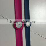 Customized Long Strap Watch With Slap Silicone Band