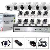 surveillance camera h.264 16ch dvr combo cctv camera kit HD 720P 16ch IP Kits with 10pcs domer&6pcs bullet p2p ip camera