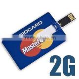 Custom Credit Card Business Card USB Flash Drive 8GB