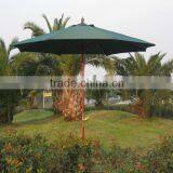 Patio Wooden Frame Beach Umbrella thumbnail-1