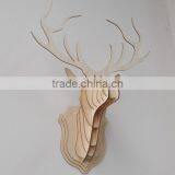 Wood Veneer Shapes, Wooden Deer Head thumbnail-1