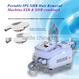 2016 Professional portable ipl+opt+shr super hair removal machine