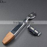 Cheap Beard Kabuki Brush, Wood Handle Shaving Brush Set thumbnail-5