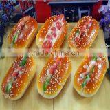 Creative Plastic Hamburger Keyrings| Artificial Cakes Fridge Magnet | Yiwu Sanqi Crafts - Fake Food Manufacturer