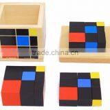 Preschool Training Learning Toys Montessori Trinomial Cube Math Education thumbnail-2
