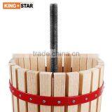 12L Basket Wooden Hand Apple Juicer thumbnail-4