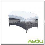 Couple Lovest Double Man Half Round Wicker Rattan Lounger thumbnail-4