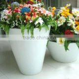 Outdoor Fiberglass Planter Flower Pot thumbnail-1