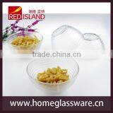 Glass Factory Supply Hot Sale Crystal ROUND Salad BOWL & DISHES Circle Design thumbnail-4