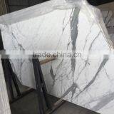 Statuario White Marble Custom Cut Marble Table Top thumbnail-4
