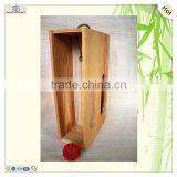 Round Hole Cutting Slid Front Wood Wine Suitcase thumbnail-6