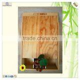 Topgrade Unfinished Color Three Compartments Wood Wine Case thumbnail-5