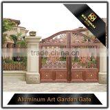 Powder Coated Aluminum Garden Gate With Flower Design thumbnail-3
