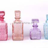 Square Glass Wine Bottle With Painting thumbnail-1