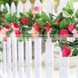 Home Fence Decorative Flower Rattan Artificial Silk Flower Vine thumbnail-2
