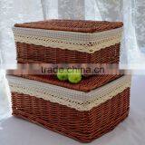 2016 New Design Willow Material Wicker Suitcase for Home Decoration thumbnail-4