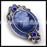 Custom Noble Lady Relief Statue Resin Blue Cameo thumbnail-1