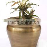 Office Decor Metal Shiny Planters Pots thumbnail-1