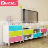 Hot Sale Home Furniture Mordern Simple MDF Wood TV Media Stand With Drawer Storage Cabinet thumbnail-3