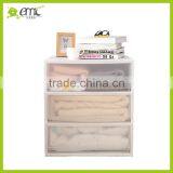 Wholsale Emc 3 Tiers Plastic Drawer Storage Cabinet With Color Print Transparent Storage Box thumbnail-1