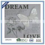 MDF Wall Plaque Hanging Flower and Butterfly Home Decorative Signs thumbnail-4