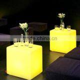 Modern Fashion Solar Powered Colorful Lighting Plastic LED Cube for Sale thumbnail-5