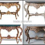 Elegant Antique Silver Console Table for Living Room thumbnail-2