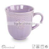 Ebossed Porcelain Mug Porcelain Mug Whole Sale With Flower thumbnail-2