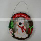 Christmas Wooden Wreath Decoration JA02-11996B thumbnail-1