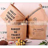 Waterproof Wholesale Manufacturer Green Jute and Include 4 Design Mixed Multi-function Debris Sundries Basket thumbnail-1