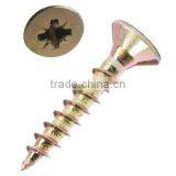 Pozi Double Flat Head Yellow Zink Chipboard Screw thumbnail-3