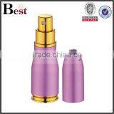 2017 Hot New Products Cosmetic 10ml Small Porket Glass Perfume Bottle Luxury Golden Aluminum Cover Square Spray Bottle Perfume thumbnail-4