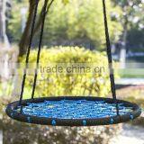 Outdoor Garden Black and Blue Round Web Baby Swing High Chair thumbnail-4