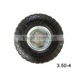 Heavy Duty Small Wheelbarrow Wheels 3.50-4 for Sale thumbnail-1