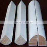 Building wall corner white primer wood molding cover base cap