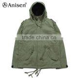 European Style Winter Windbreaker Hoodies Red Man Coat thumbnail-2