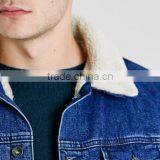 Blue Washed Men Winter Jacket With Fur Collar Windbreak Wholesale thumbnail-4