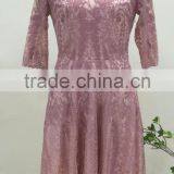 2017 New Design Casual Style Crochet Lace Midi Lady Dress thumbnail-1