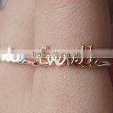 Dainty Name Ring - Personalized Name Ring - Custom Children Name Ring - Custom Name Ring - Stackable Rings - Gift for Mom thumbnail-1