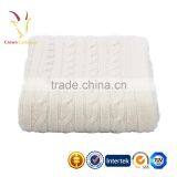 Colorful Cable Luxe Knitted Cashmere Baby Blanket thumbnail-2