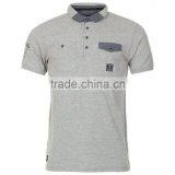 Promotional High Quality 100% Cotton Blank Short Sleeve Pure Color Polo Shirts With Pockets thumbnail-3