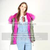 Myfur Long Parka Luxury Real Thick Fox Body Fur Trimmed Hood Popular Parka thumbnail-4