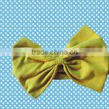 Baby Girls Cute Hair Bands Boutique Children Pure Cotton Headbands With Big Bowknot Wholesale Cheap Hair Bow Children Hairbands thumbnail-1