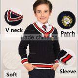 100% Cotton Soft Custom School Sweaters,best School Uniform Sweaters thumbnail-3