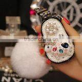 Mini Lovely Leather Key Wallet Car Key Bag Small Zipper Car Key Holder Bags thumbnail-3
