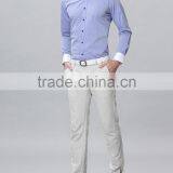 Long Sleeve Double Collar Fancy Shirts for Men Wholesale Men's Shirts thumbnail-5